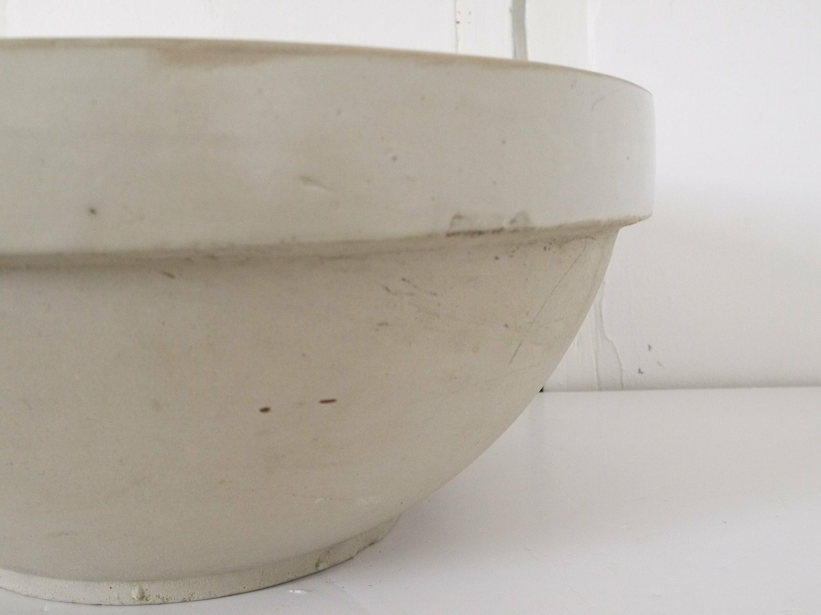French Mixing Bowl Extra Large Mixing Bowl, Primitive Pottery Kitchen Jatte, Tian French Farmhouse Stoneware photo 664.0