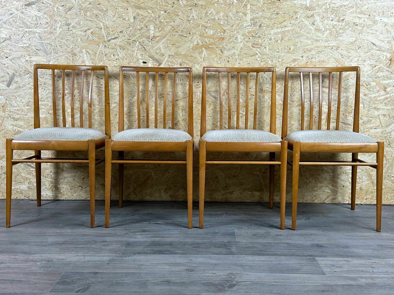 4x 60s 70s Dining Chair Dining Chair Mid Century Danish Modern Design photo for sale