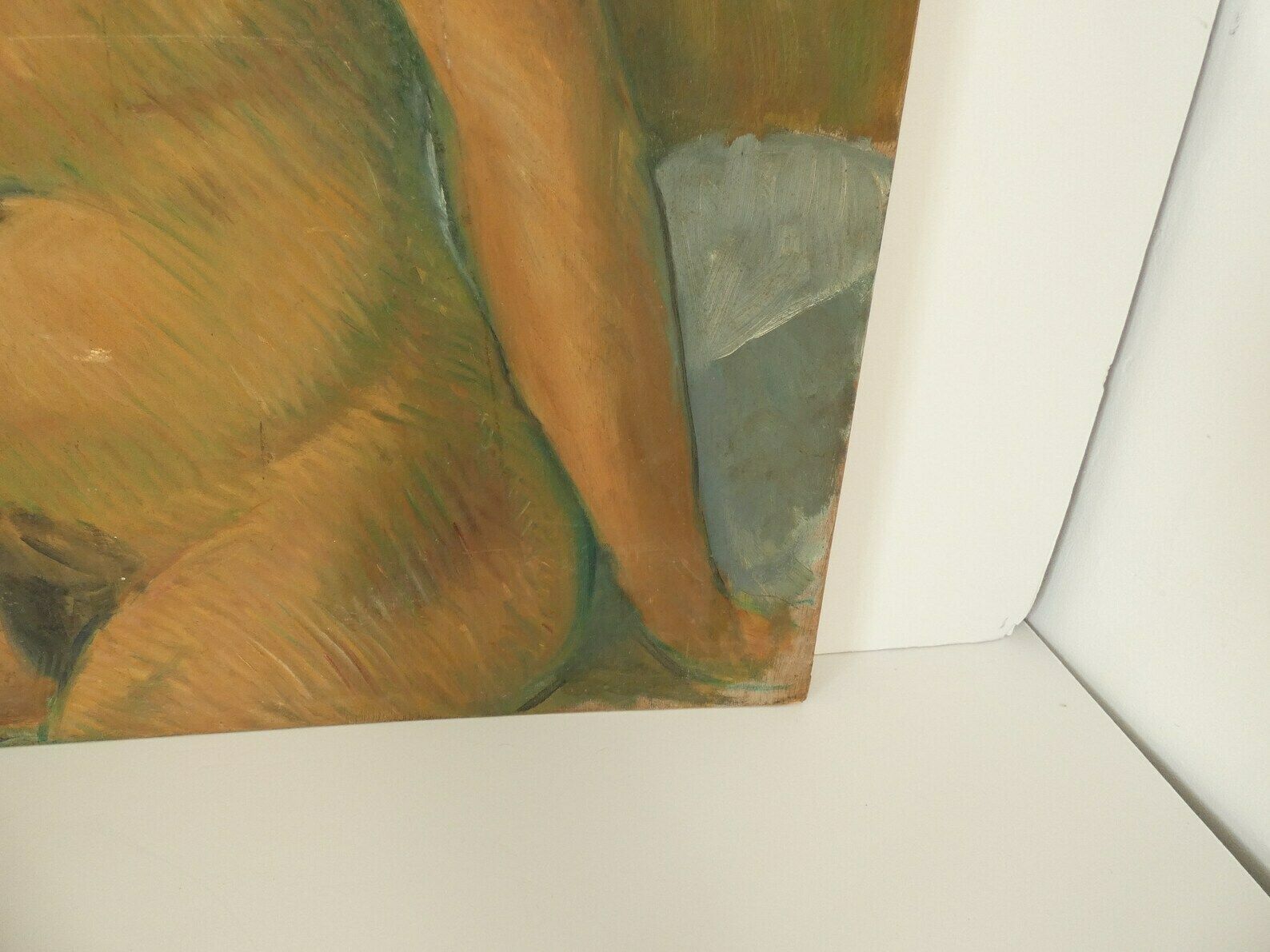 French Vintage Nude Oil Portrait Woman Portrait Bohemian photo buy