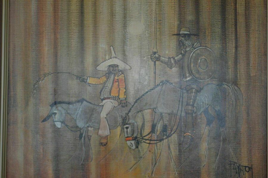Vintage Print Don Quixote By Colin Payton photo furniture