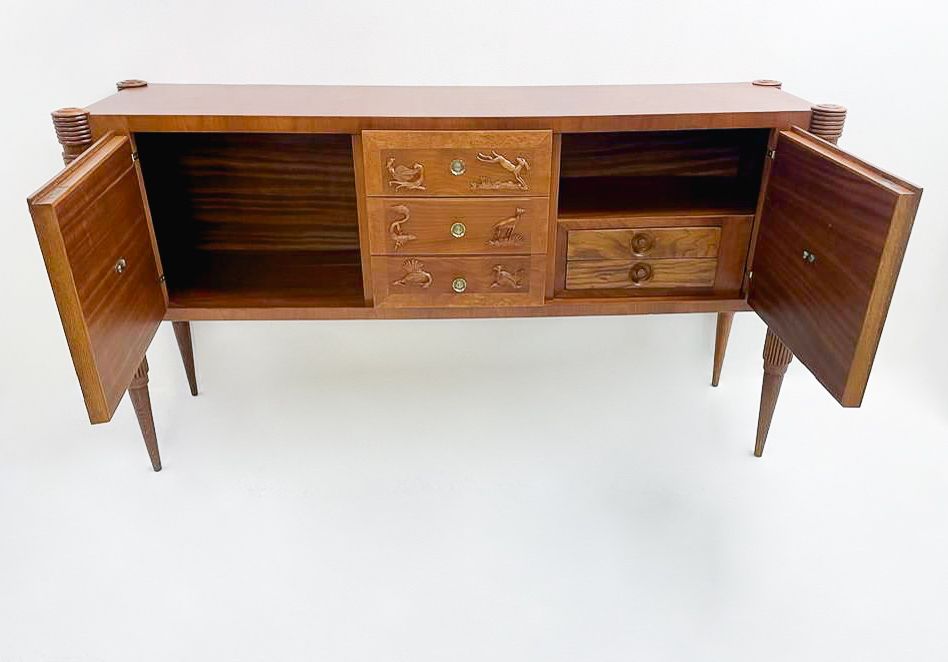 Mid Century Ash Wood Sideboard By Pier Luigi Colli photo for sale