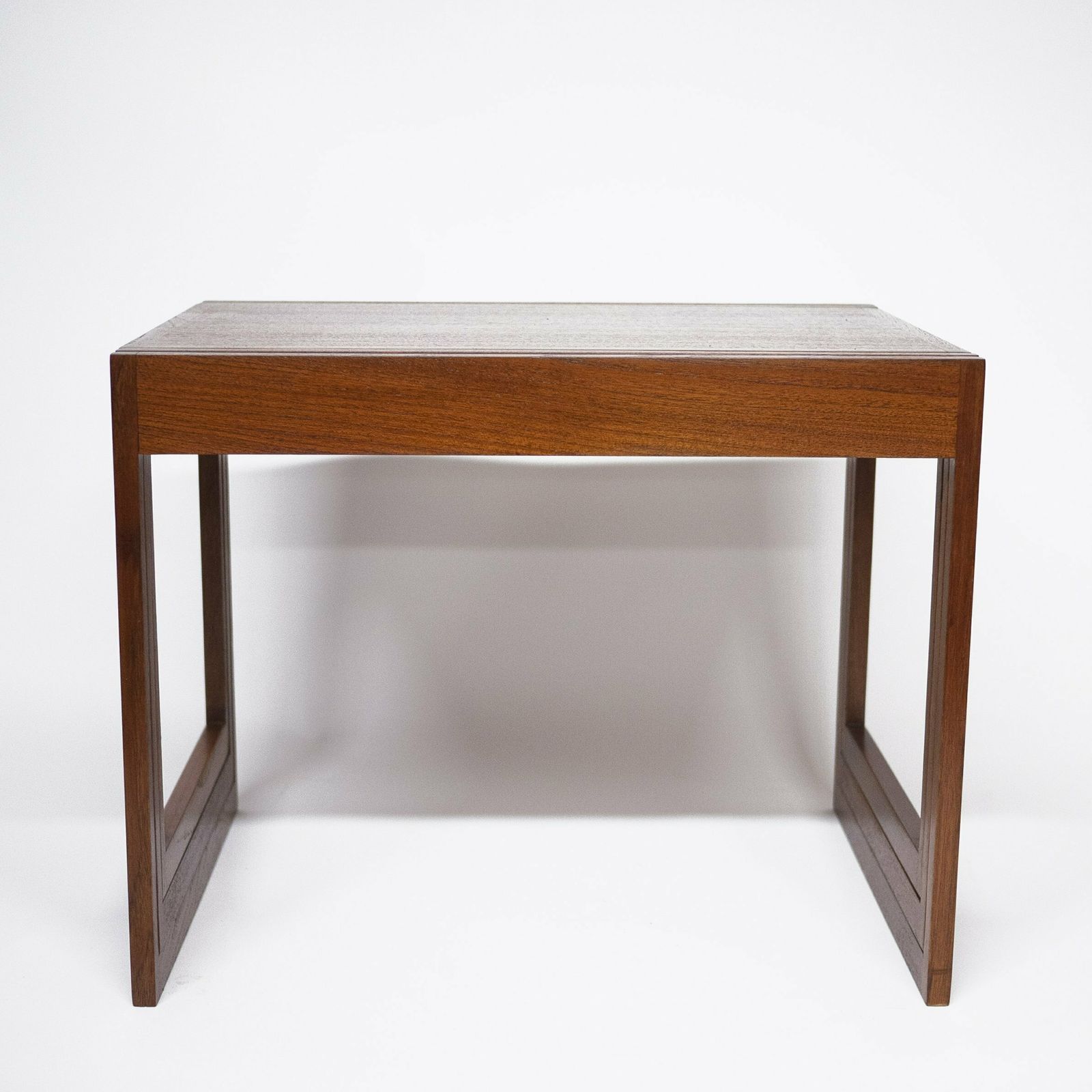 Danish Teak Stacking Nest Of Tables By Illum Wikkelso For Cfc Silkeborg, 1960s photo for sale