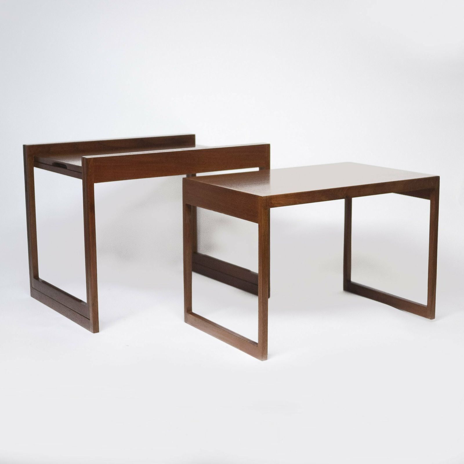 Danish Teak Stacking Nest Of Tables By Illum Wikkelso For Cfc Silkeborg, 1960s photo Furniture