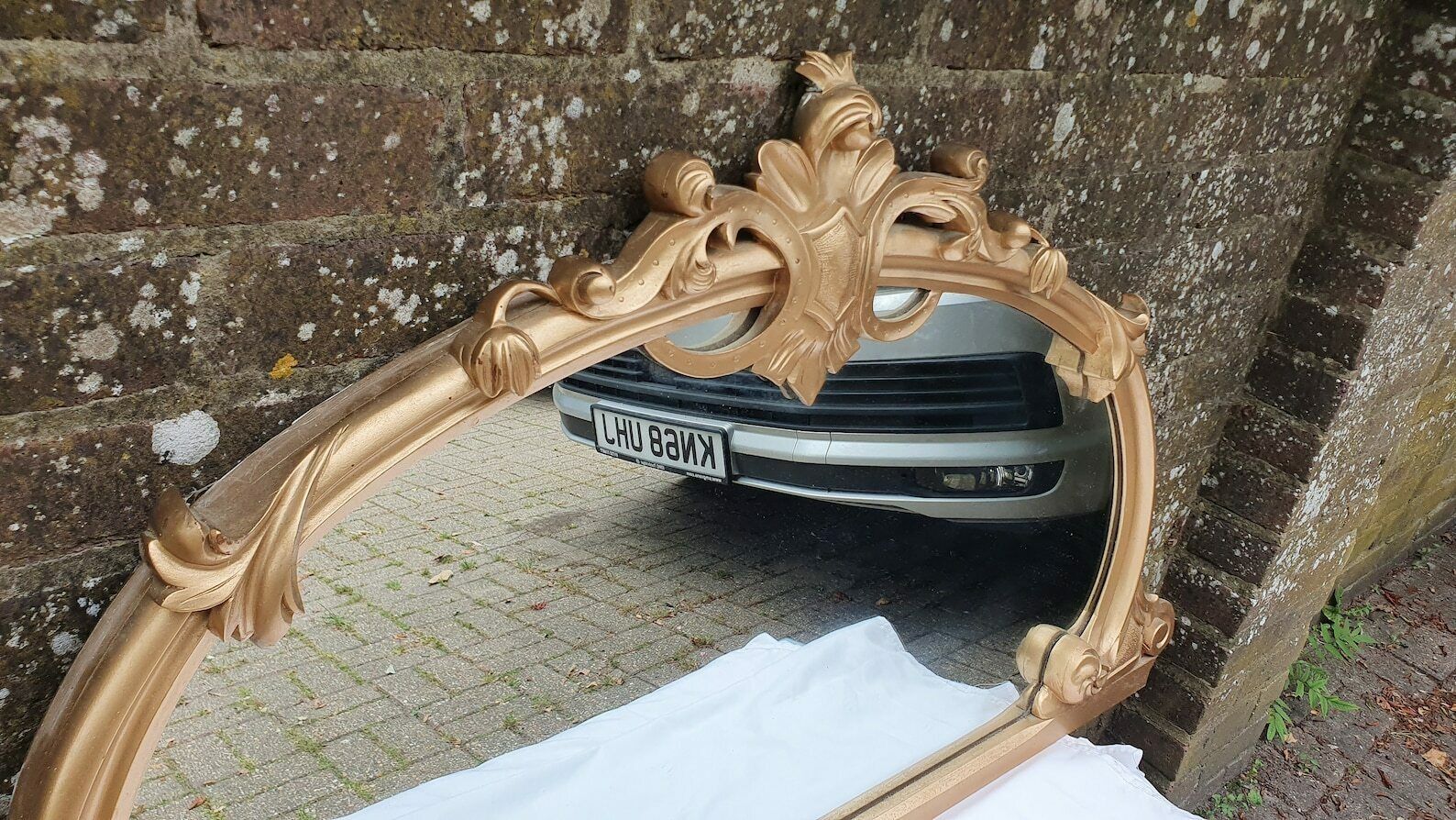 Large Victorian Top Quality Ornate Gold Gilt Wall Mirror Wonderful Carved Features Over Mantel Mantle photo Home Decor