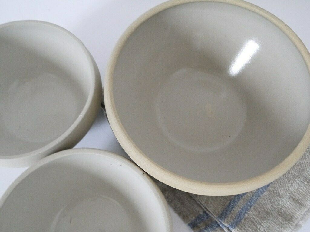 Frenchterracotta Mixing Bowl Rustic French Mixing Bowls Set Of Three Dairy Bowl Primitive Pottery Farmhouse Display Bowl Set Of 3 photo Home Decor