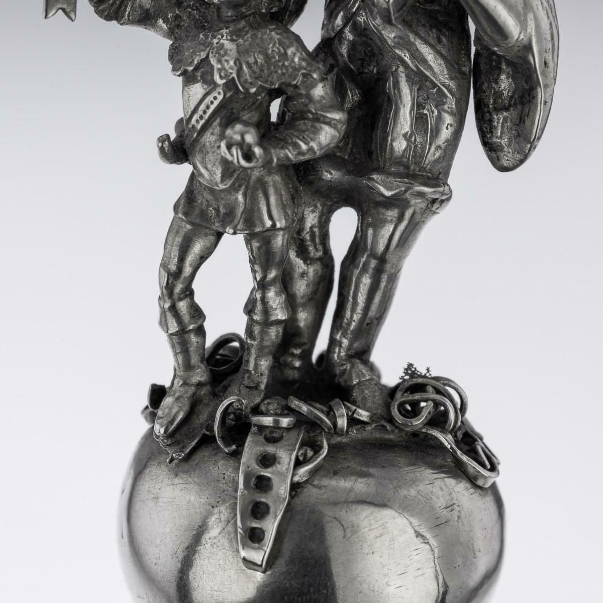 19th Century German Solid Silver Cup, Neresheimer & Sohne, C.1890 photo vintage