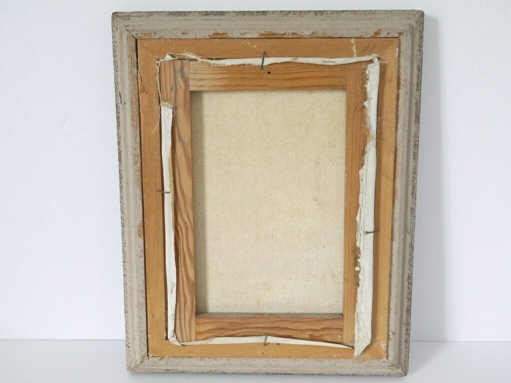photo furniture French Vintage Floral White And Pink Roses Still Life Signed