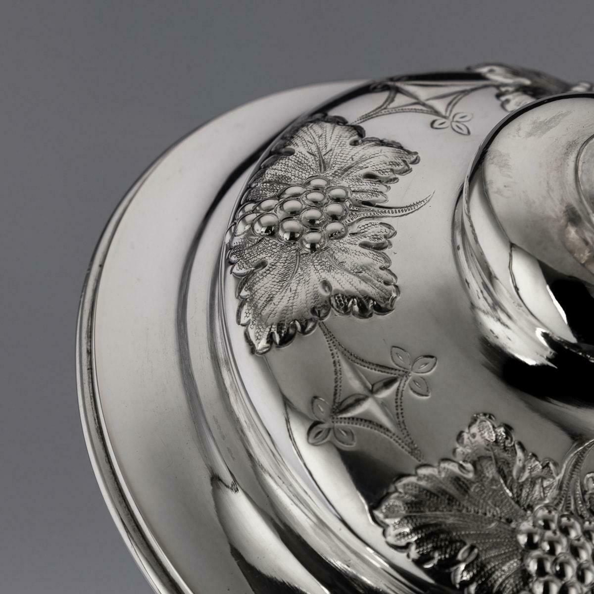 photo furniture 19th Century German Solid Silver Worms Shooting Presentation Cup, Hanau, C.1895