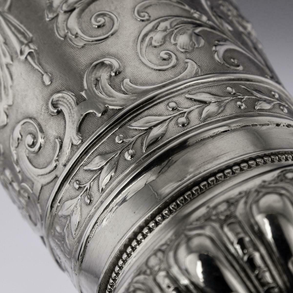 photo vinterior 19th Century German Solid Silver Worms Shooting Presentation Cup, Hanau, C.1895