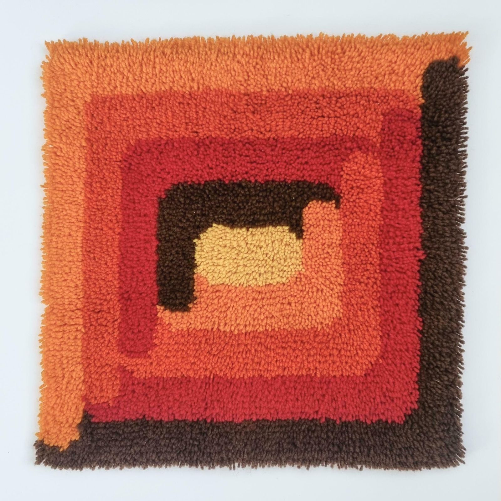 Rare Midcentury Wall Tapestry, Ege Rya Style, Denmark, 1970s photo Art