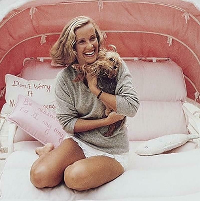 Alice Topping By Slim Aarons photo furniture