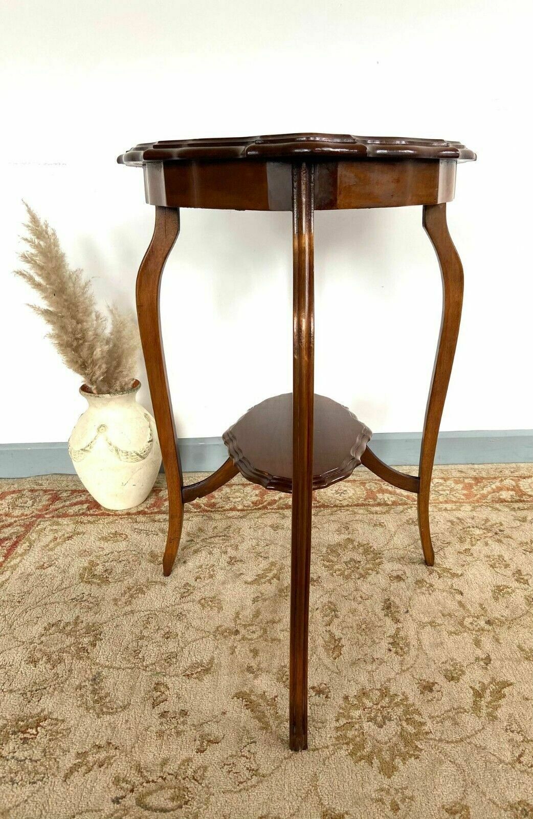 Vintage Decorative Satinwood Occasional Centre Table Scalloped Edge 1930s photo 280.0