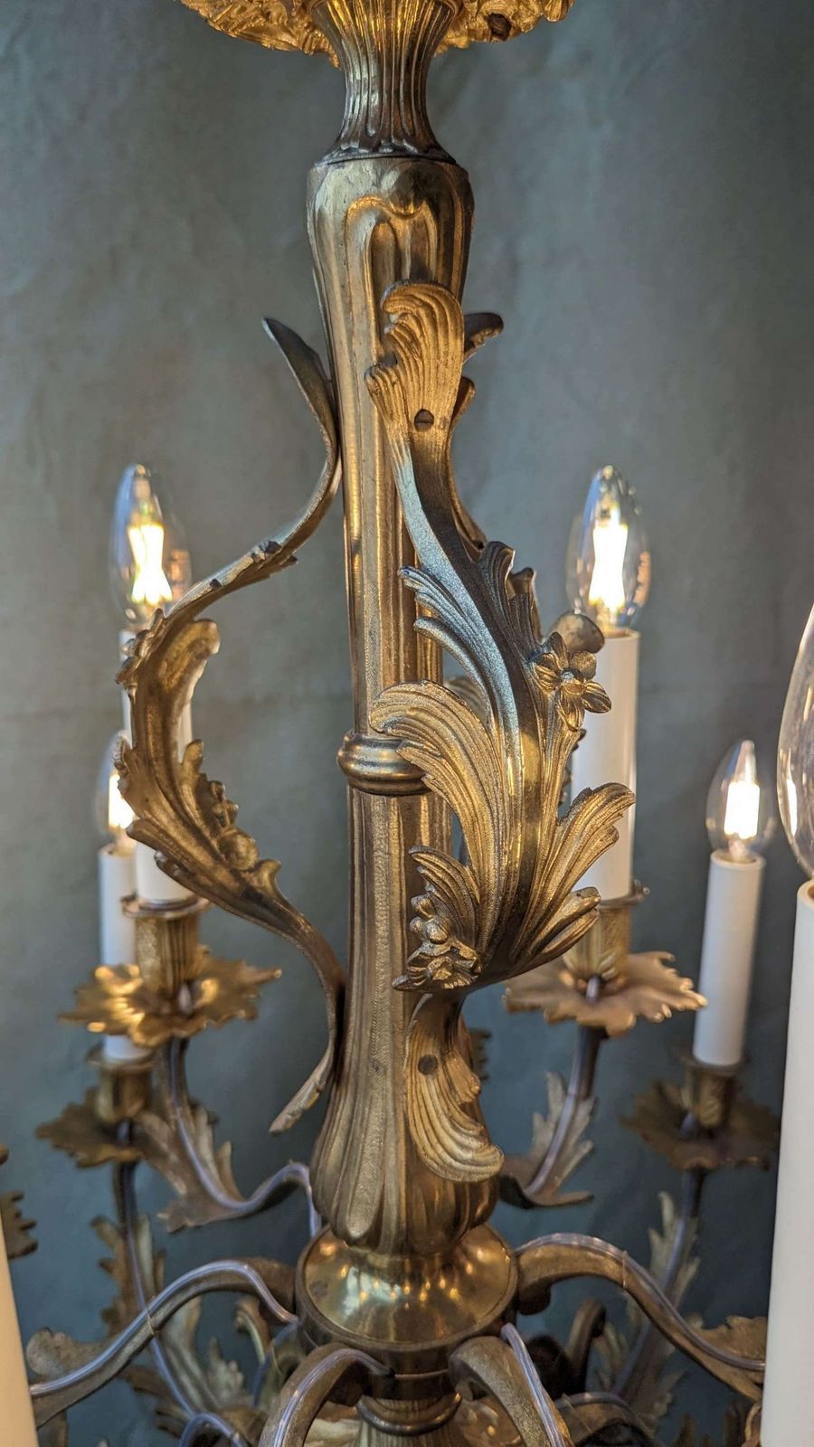 French Gilt Bronze 19th Century 18 Arm Chandelier photo 3950.0