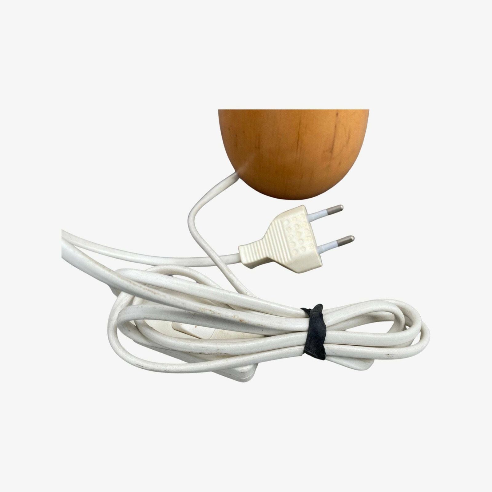 Vintage Table Lamp 1960s | Drop Shaped Table Lamp | Wooden Vintage Table Lamp | Mid Century Modern Table Lamp / Night Light / Desk Lighting photo vintage