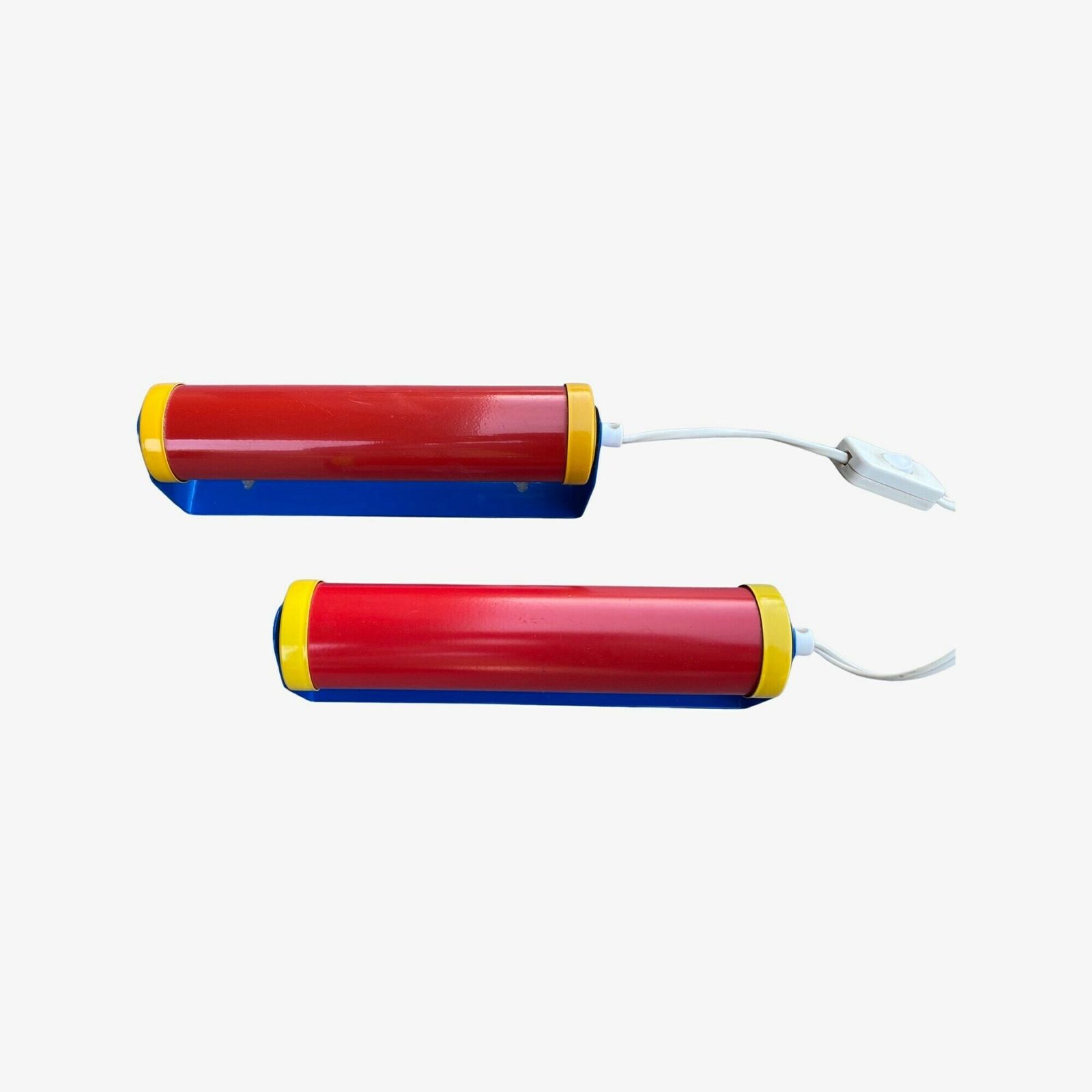 Set Of 2 Vintage G&G Wall Lamps Memphis Style | Dutch Design | Night Light | Bedlamp | Kids Room | 80s Vintage | Memphis Milano | Adjustable photo for sale