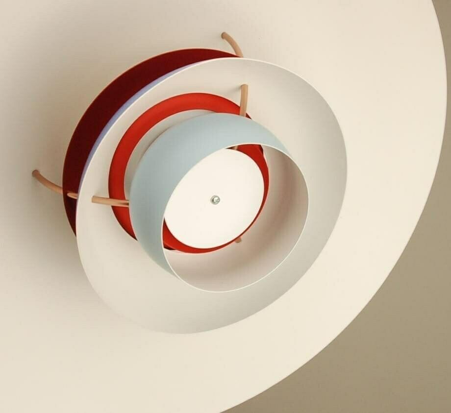 Louis Poulsen Ph5 Pendant | Vintage 1970's '4 Shades Of Blue' | Mid Century Modern Design By Poul Henningsen, Denmark photo for sale