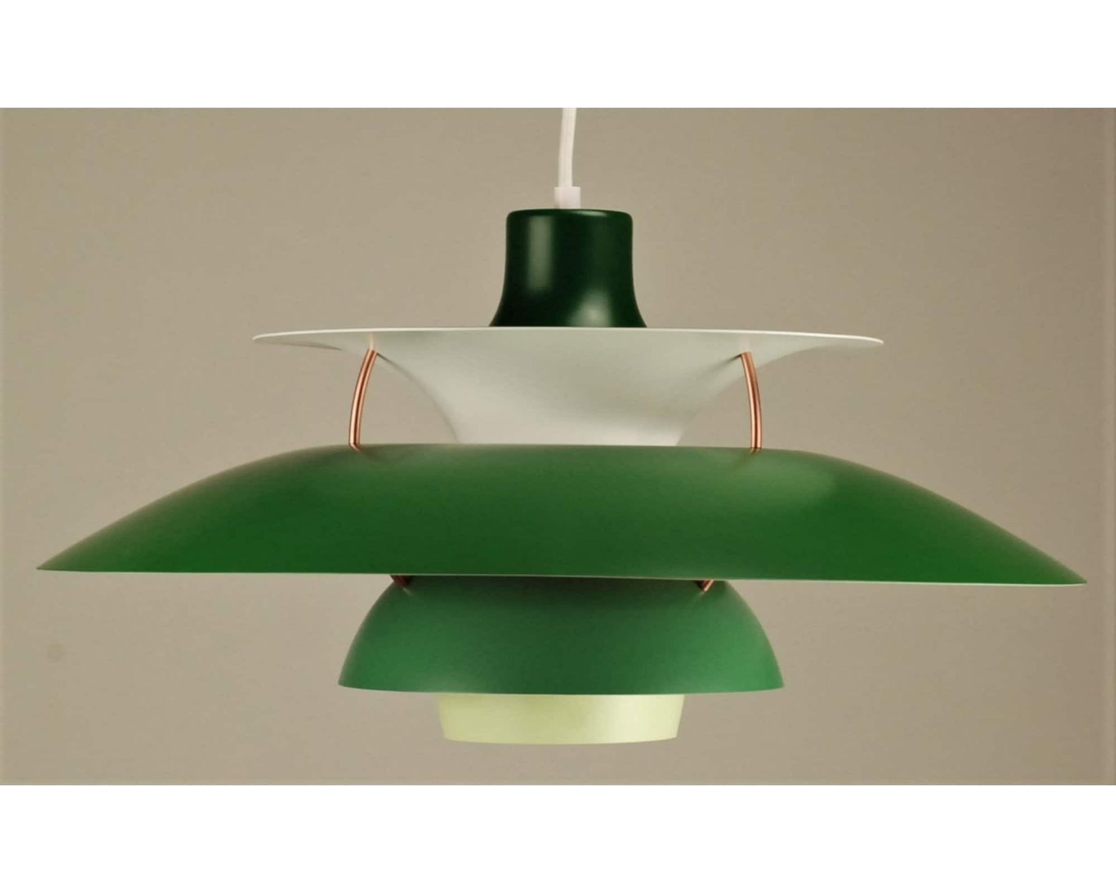 Custom Louis Poulsen Ph5 Pendant | Vintage 1970's 'Green'
