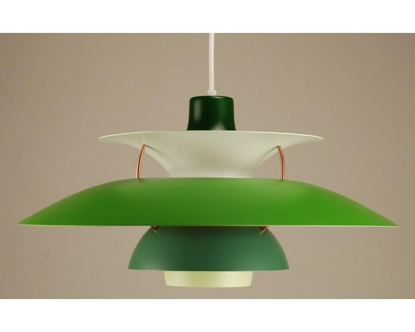 Ph5 Louis Poulsen Pendant Light | Vintage 1970's '4 Shades Of Green'