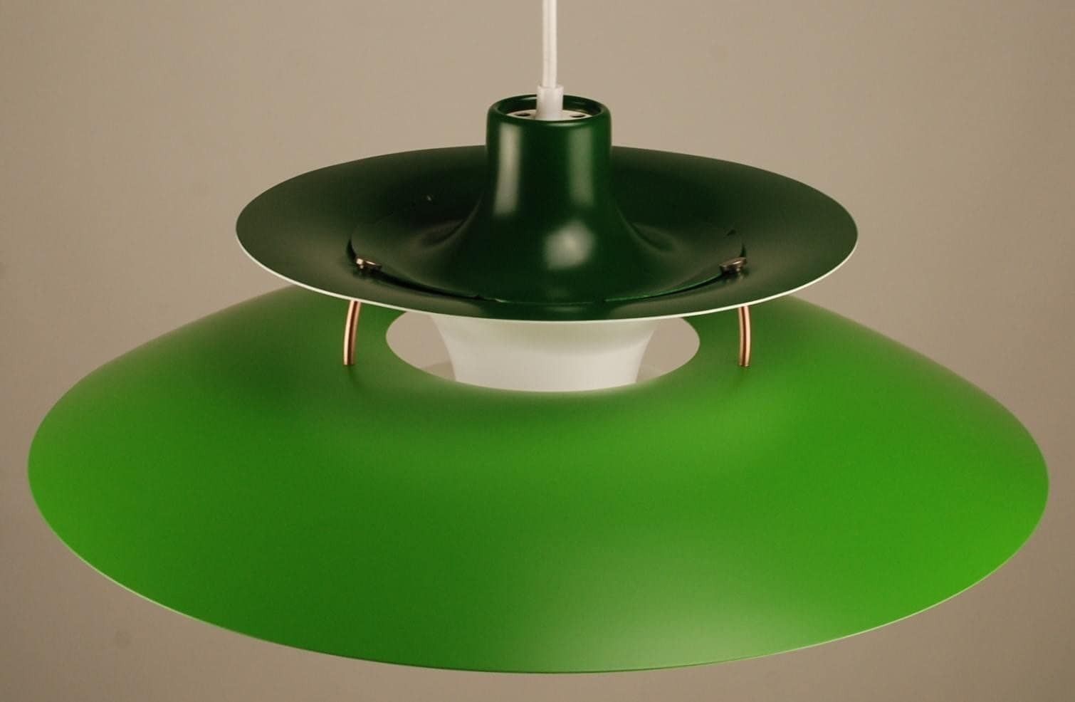 Ph5 Louis Poulsen Pendant Light | Vintage 1970's '4 Shades Of Green' photo furniture