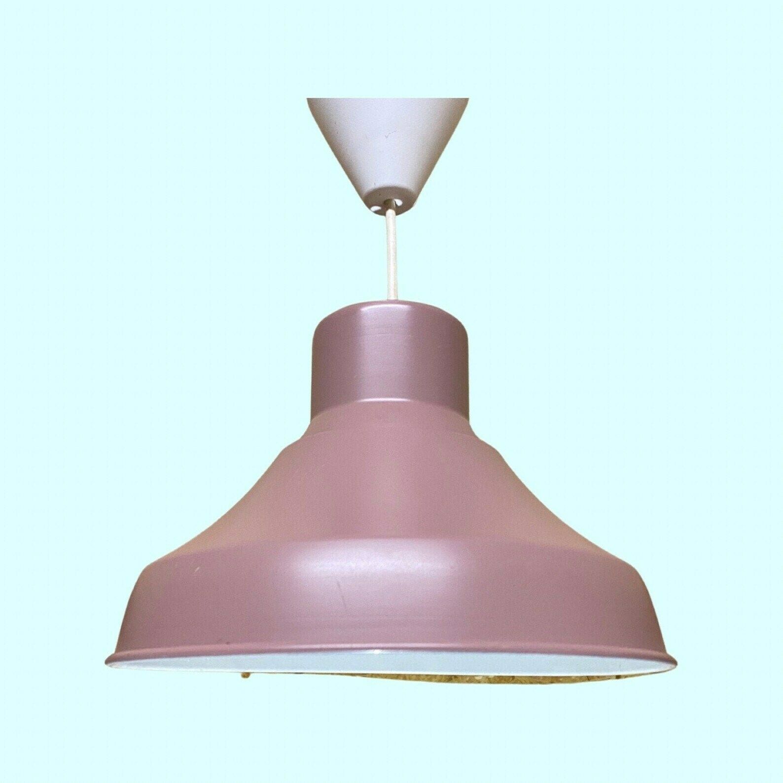 Purple Vintage Pendant Light From The Mid Century Danish Design Industrial Metal Hanging Lamp Scandinavian Modern Lighting Ocher Purple photo furniture