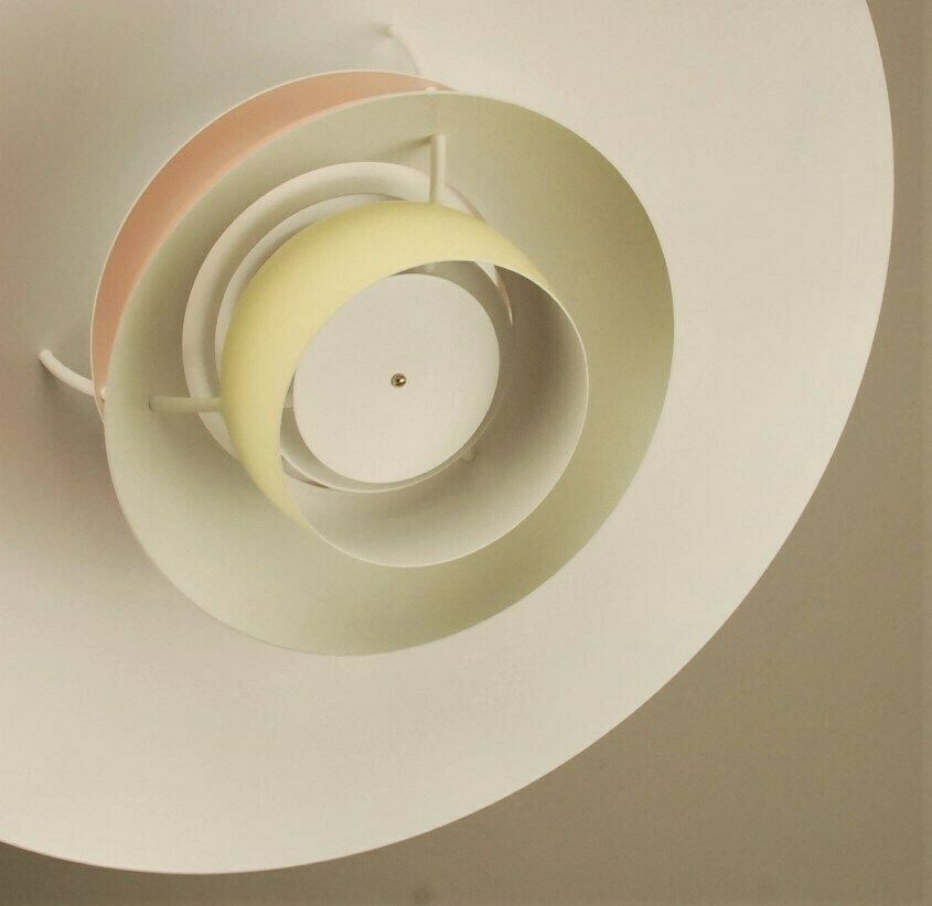 Louis Poulsen Ph5 Pendant | Vintage 1970's 'Pastel Blue/Pink/Peach/Yellow' photo for sale