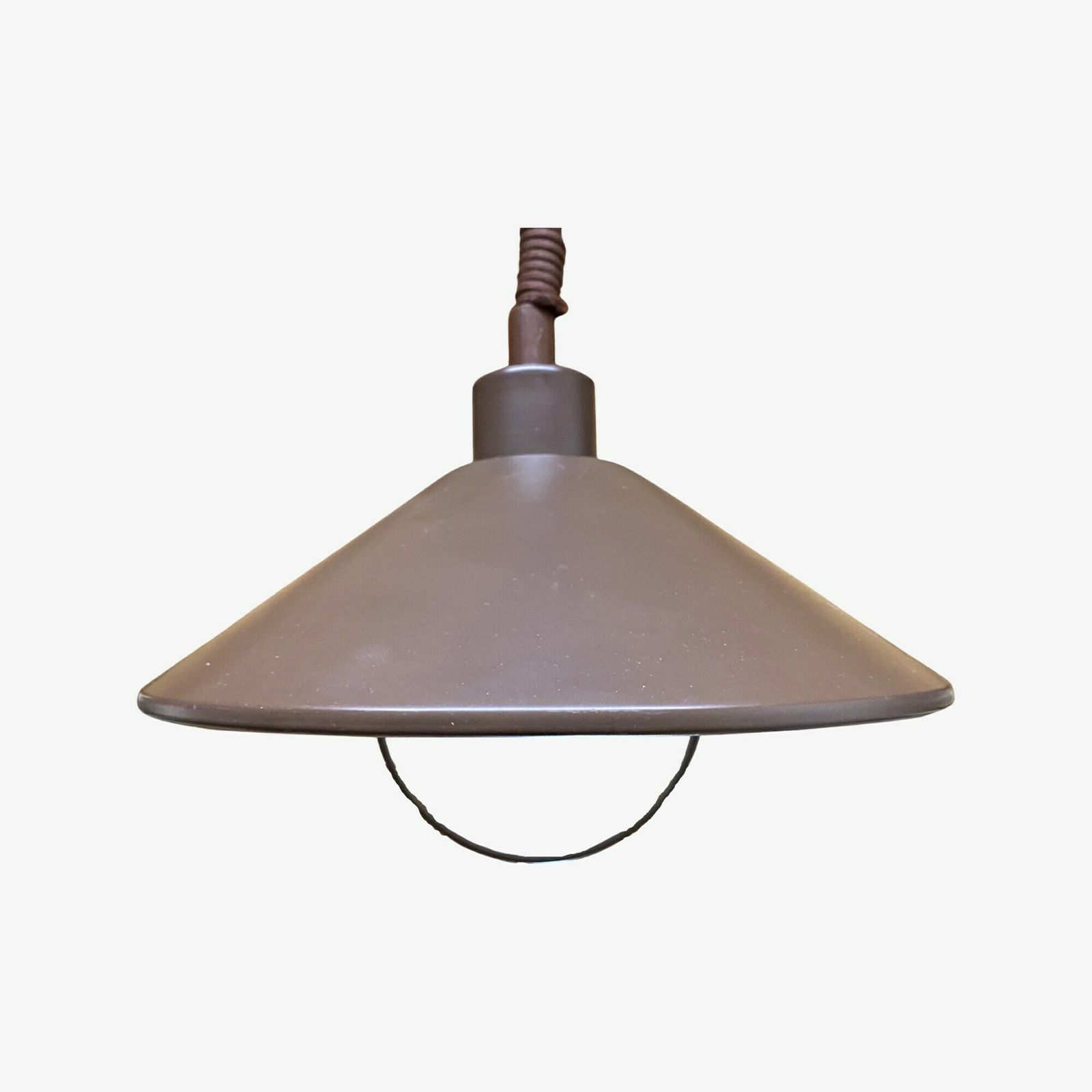 Je Fassung Design Lamp | Vintage Pendant Lighting Made In Scandinavia | Brown Vintage Pendant Lamp | Mid Century Modern Lighting, Metal Lamp