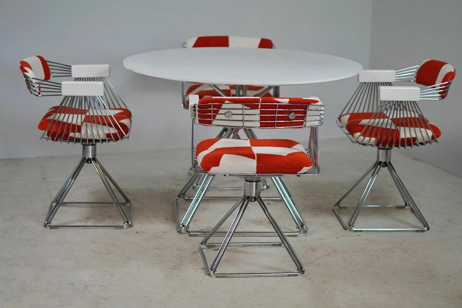 Rudi Verelst Dining Table And Swivel Chair Set For Novalux photo furniture