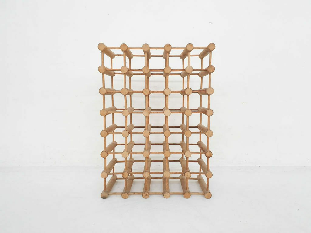 Teakhouten Wijnrek Van Richard Nissen Voor Langaa Denmark, Deens Design Ca. Jaren 1960 photo for sale