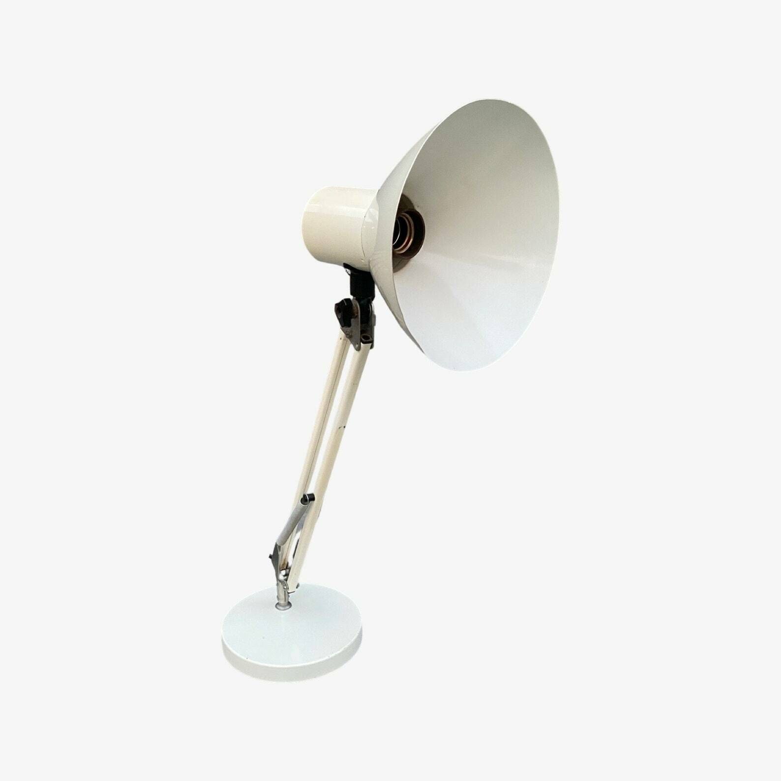 Vintage Pixar Lamp Look A Like | 1960s Mid Century Desk Lamp Made Of White Metal | Mid Century Modern Lighting | Retro / Vintage Table Lamp photo vintage