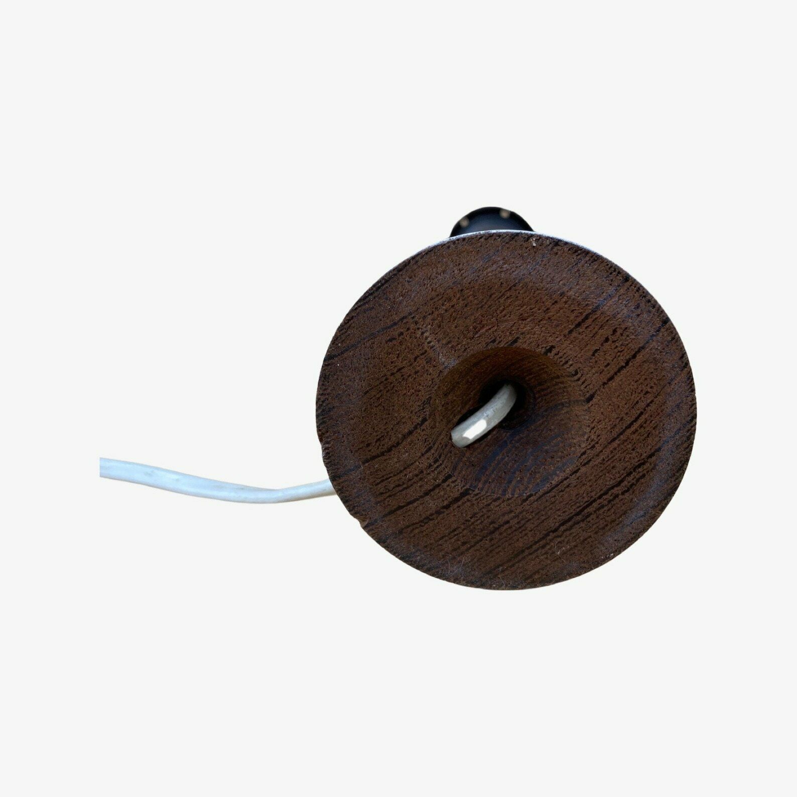 White Wood Retro Table Lamp | Wooden Desk Lamp / Night Light From The Netherlands 1960s, 1970s | Mid Century Modern Wooden Base + Free Shade photo for sale