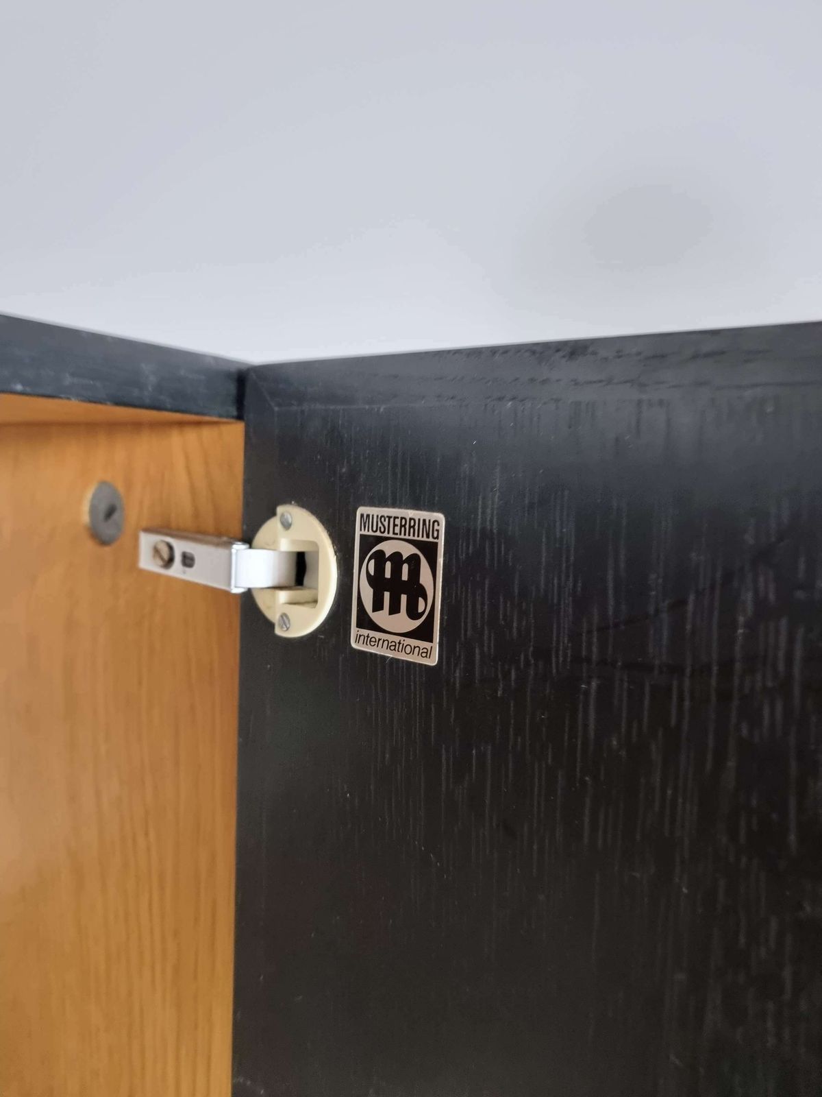 Giant Black Brutalist Musterring Highboard photo vintage