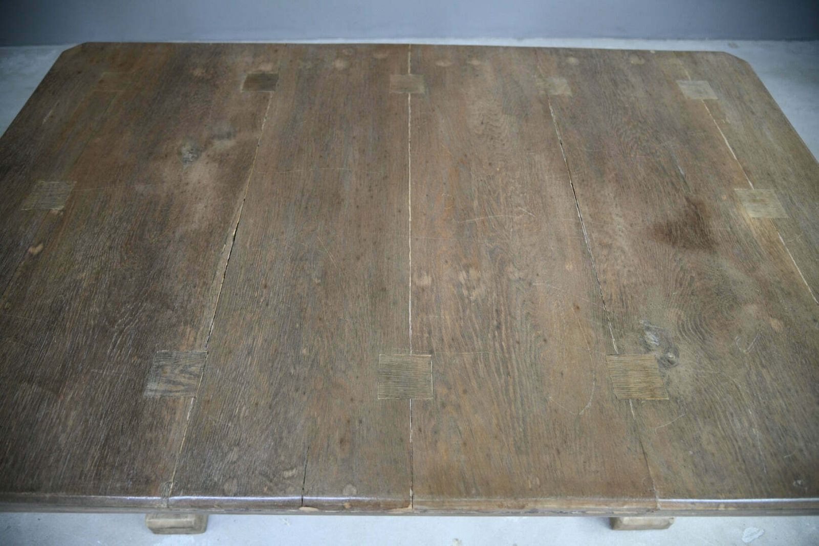 Rustic Oak Refectory Table photo for sale