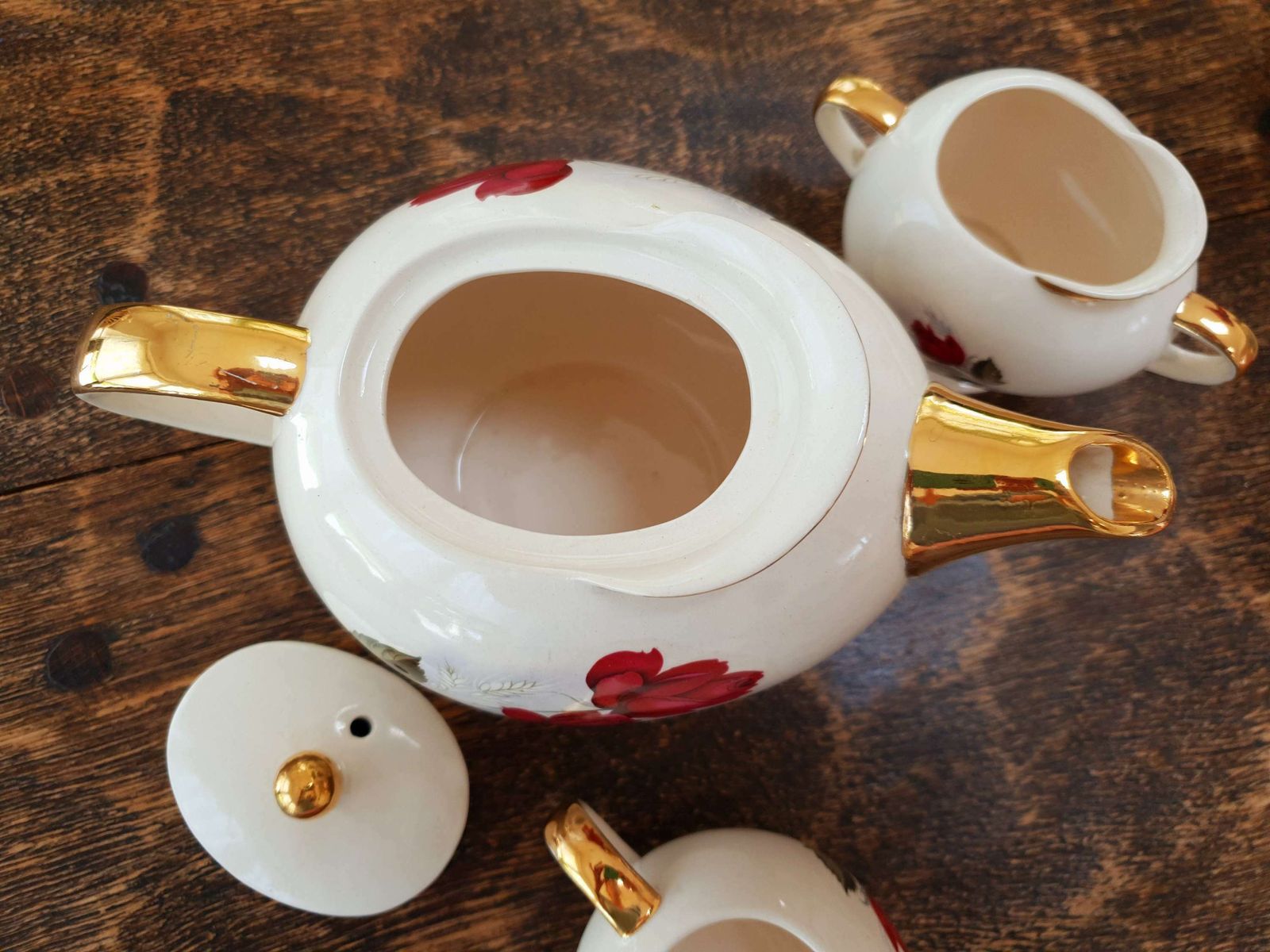 1950's Heatmaster Teapot & Sugar Bowl, Cream Jug Set photo 59.0