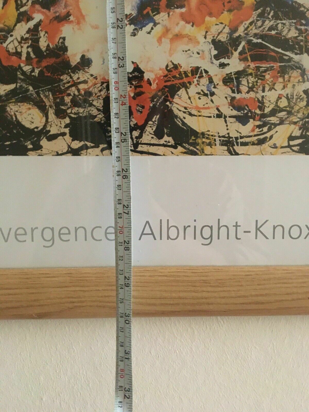 photo furniture Large Jackson Pollock ‘Convergence’ Albright Knox Gallery Poster Vintage Framed