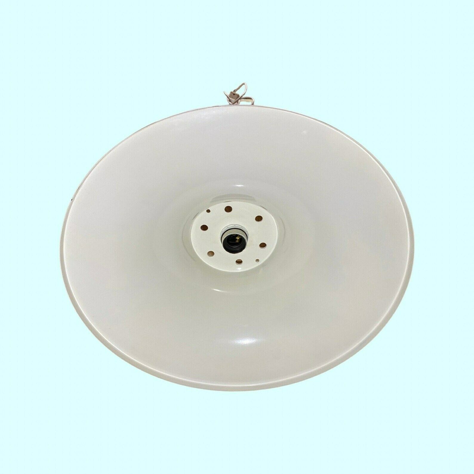 Danish Vintage Hanging Light 1970s | Mid Century Scandinavian Modern Lighting | White Retro Pendant Lamp From Denmark | Form Lyskaer Poulsen photo 192.0
