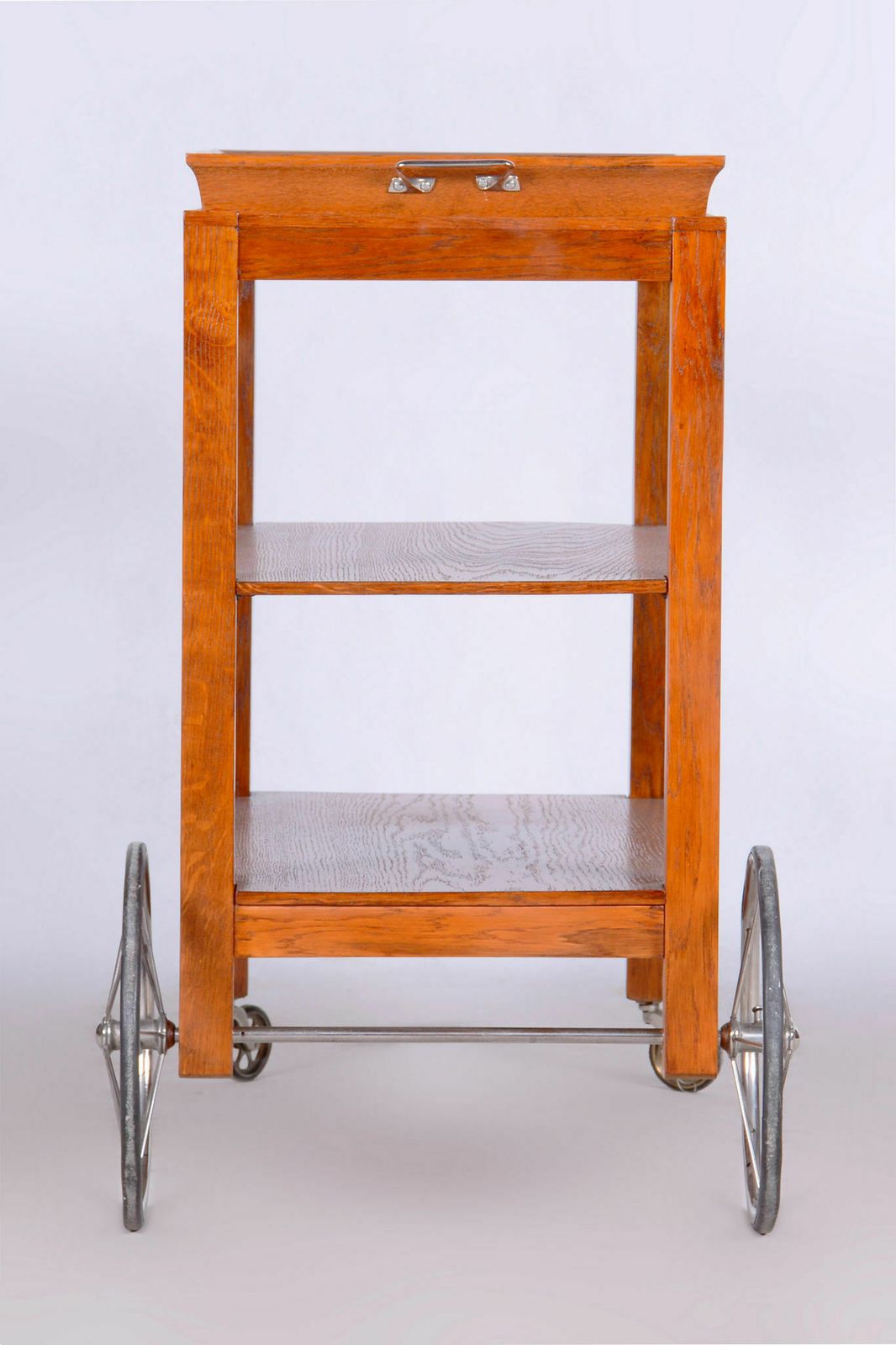 Restored Artdeco Walnut Trolley, Revived Polish, France, 1920s photo buy