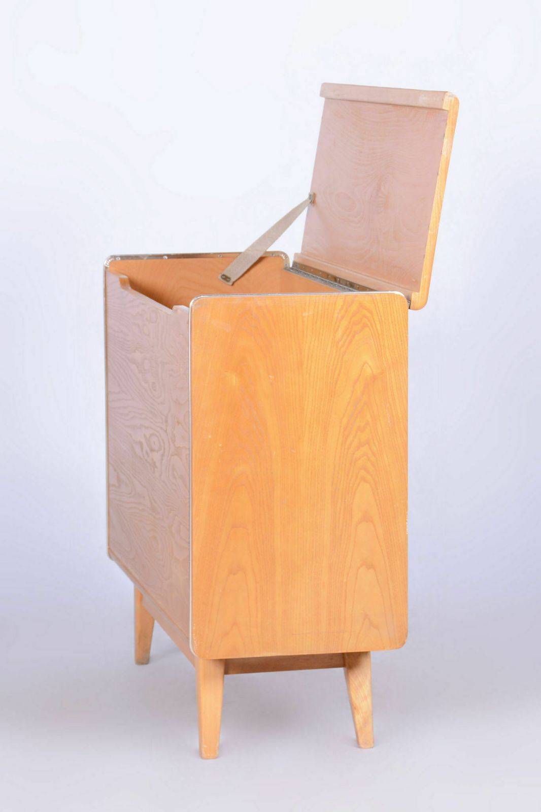 Restored Midcentury Hinged Cabinet, Ash, Jitona Sobeslav, Czechia, 1950s photo 350.0