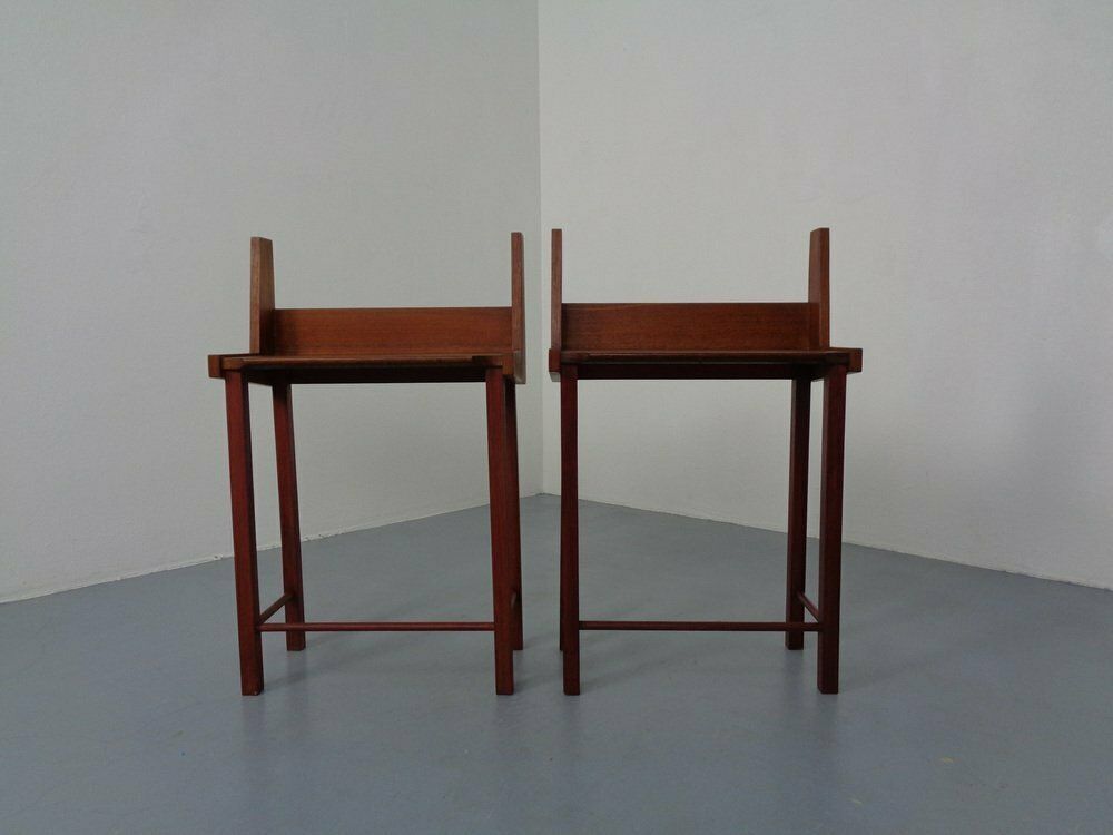 Danish Teak Nightstands, 1960s, Set Of 2