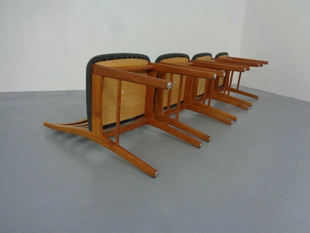 Danish Teak Dining Chairs By Korup Stolefabrik, 1970s, Set Of 4 photo vintage