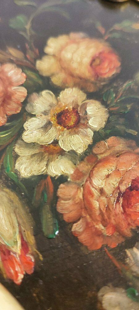 French Oil Painted Panels, 1930s, Set Of 2 photo Art