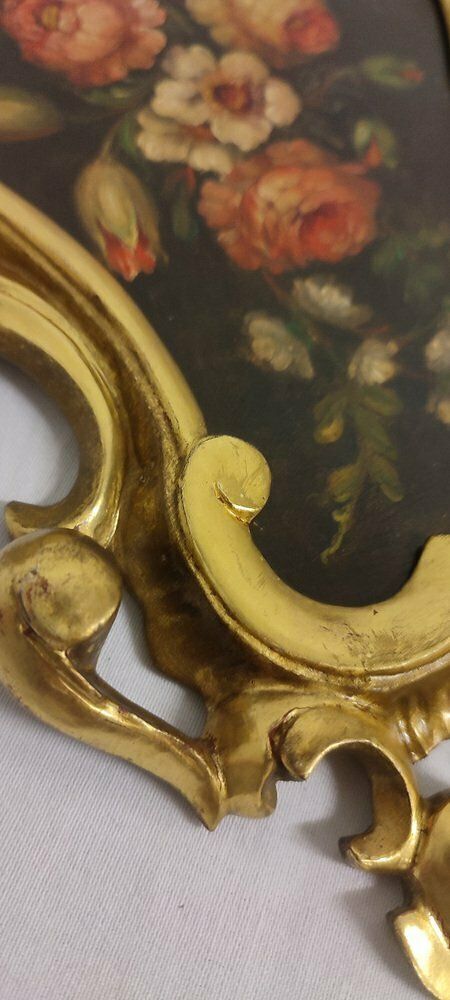 photo furniture French Oil Painted Panels, 1930s, Set Of 2