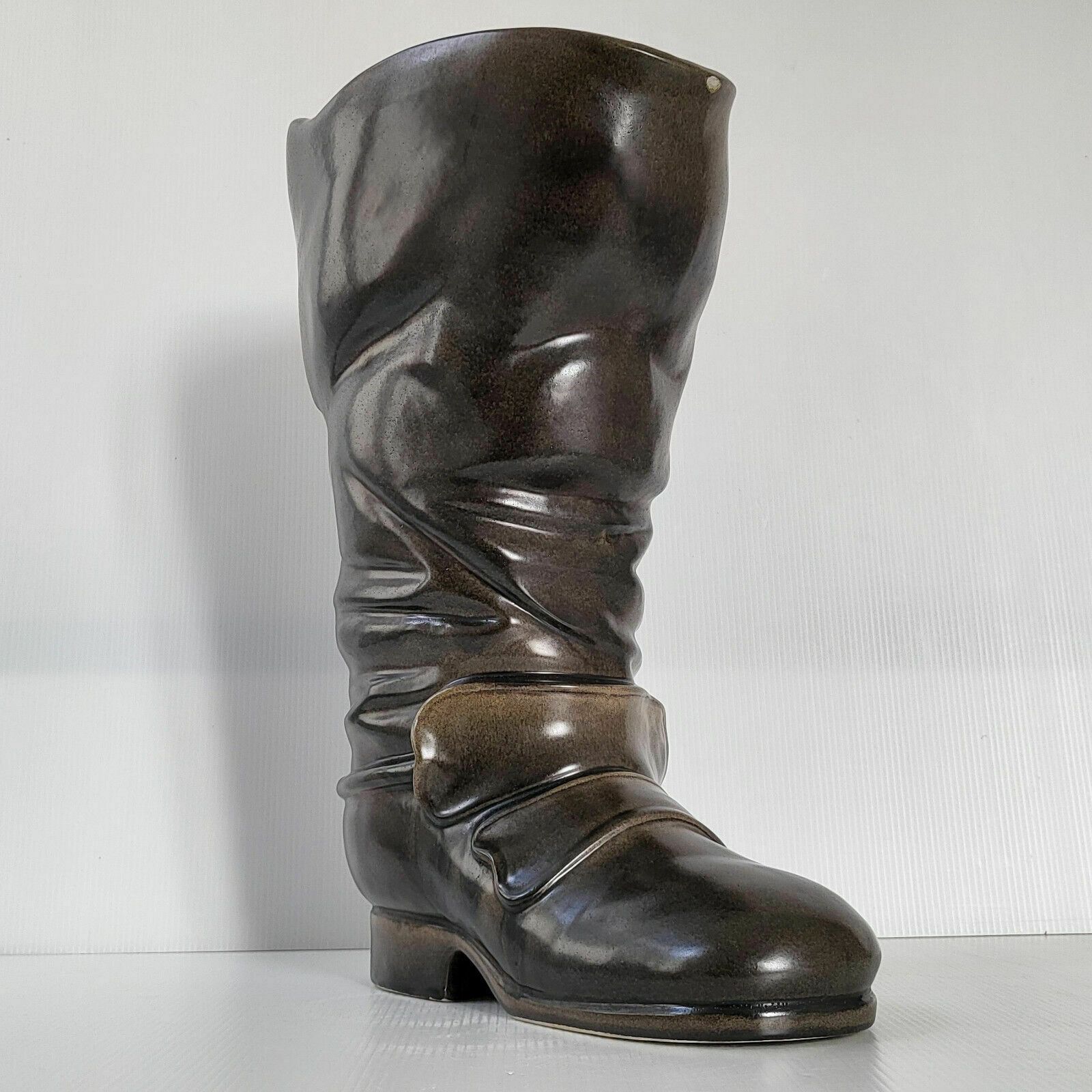 Vintage Umbrella Stand 1960 Giant Ceramic Seven League Boot 60s 1960s photo for sale