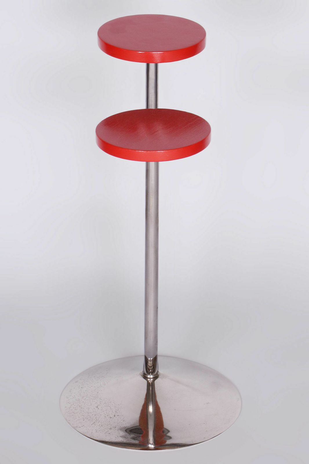 Restored Bauhaus Chrome Flower Stand, Robert Slezak, Czechia, 1930s photo Furniture