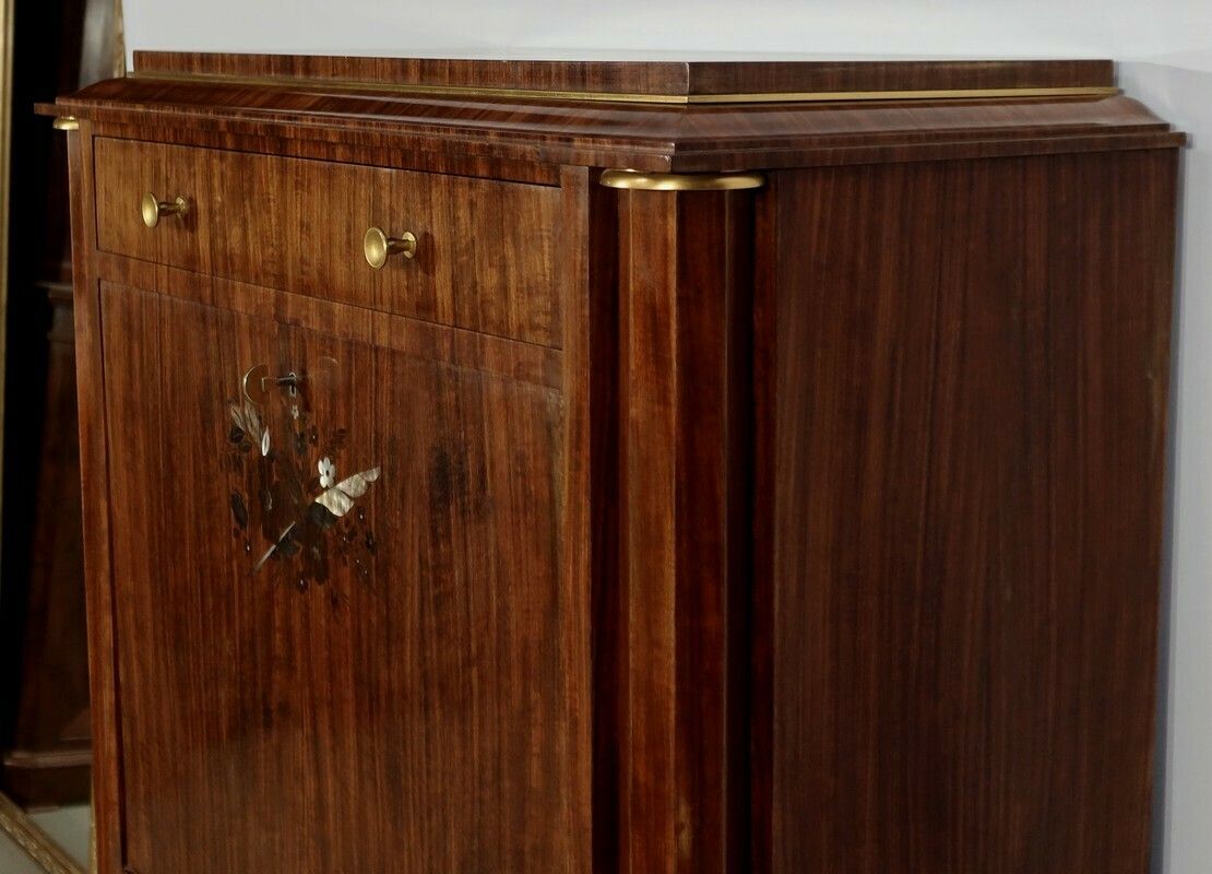 photo for sale Secretaire In Precious Wood, Signed J. Leleu, Art Deco – 1940