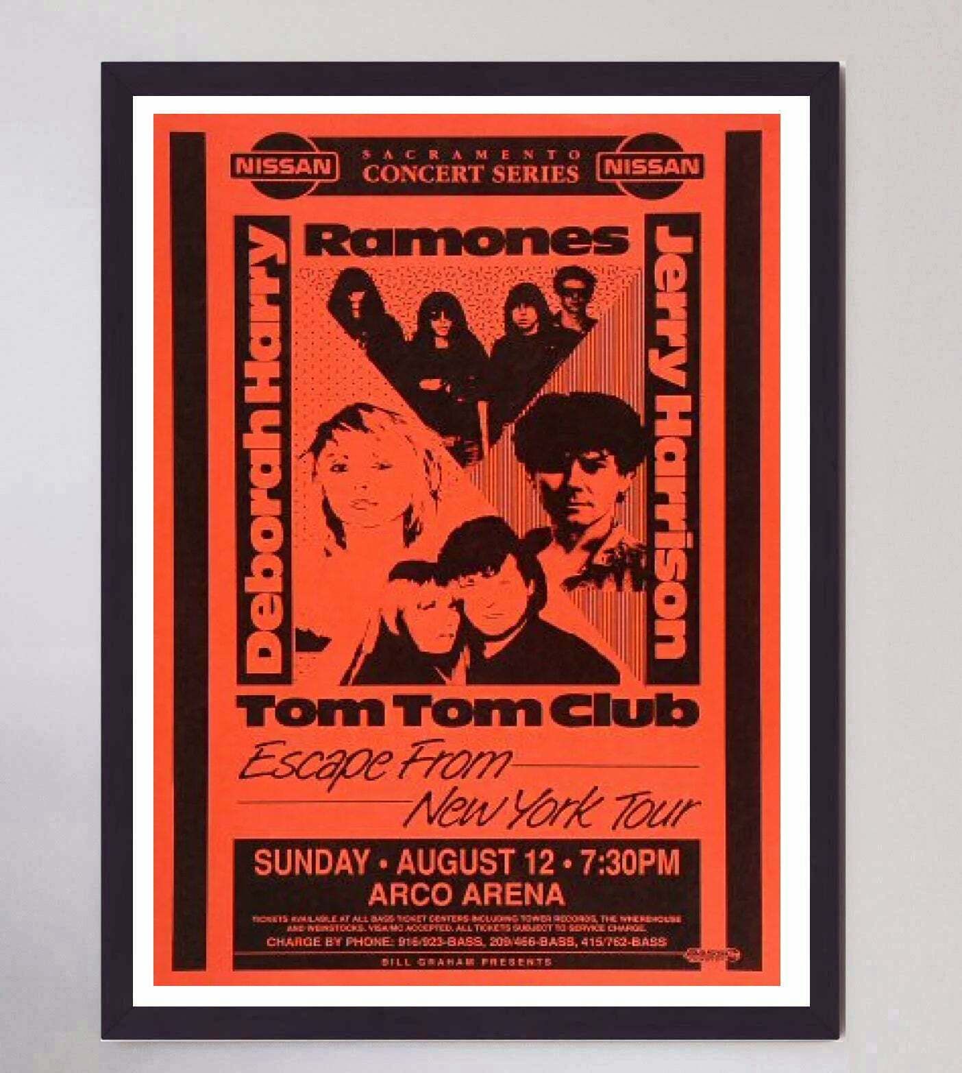 Deborah Harry & The Ramones   Escape From New York Tour  Original Vintage Poster photo furniture