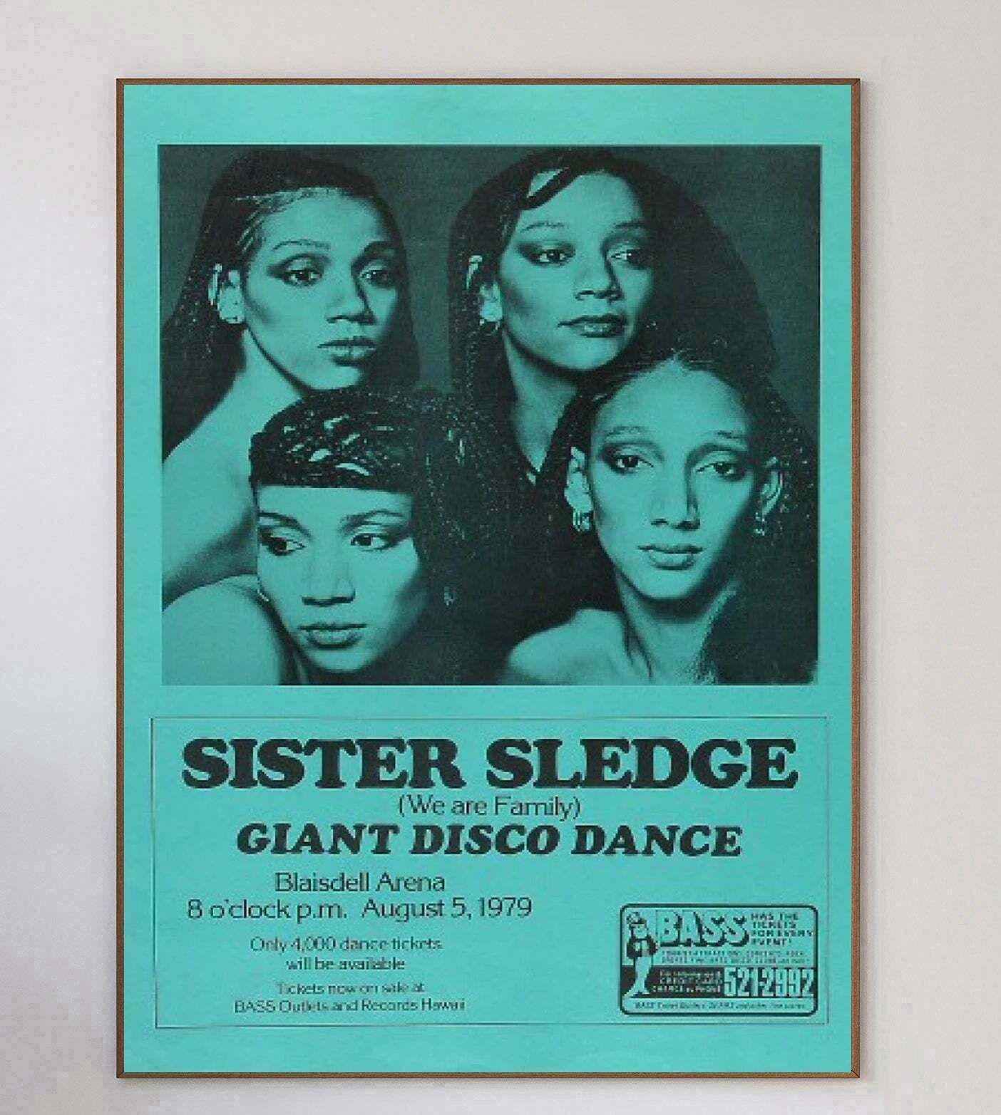 Sister Sledge   Giant Disco Dance   Hawaii Original Vintage Poster photo 330.0