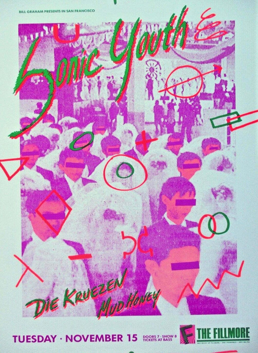 Sonic Youth   The Fillmore Original Vintage Poster