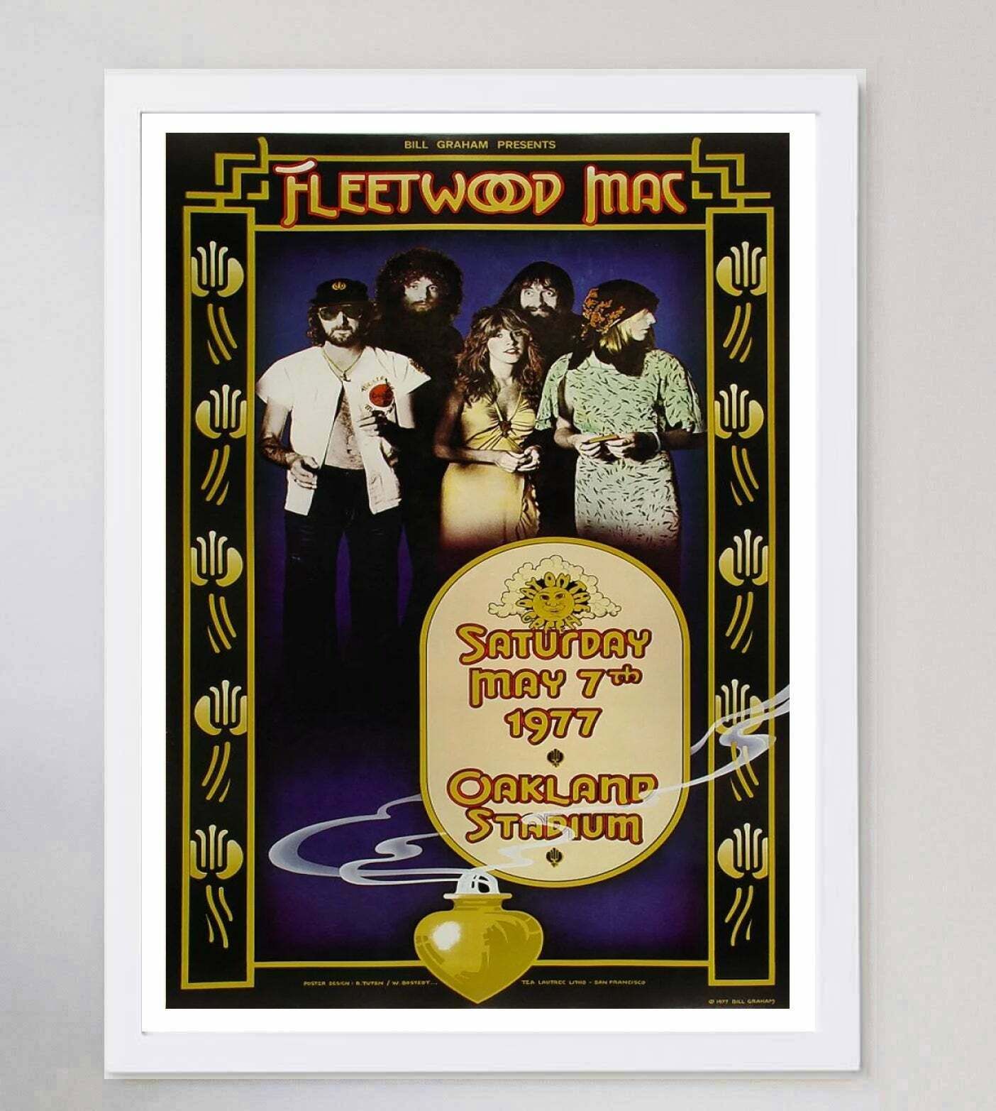Fleetwood Mac   Oakland Coliseum Original Vintage Poster photo for sale