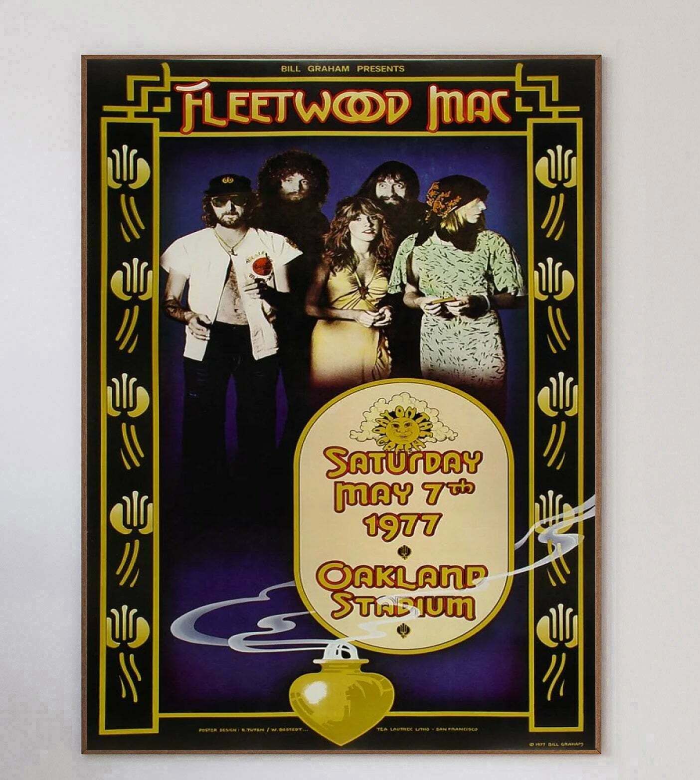 Fleetwood Mac   Oakland Coliseum Original Vintage Poster photo 736.0