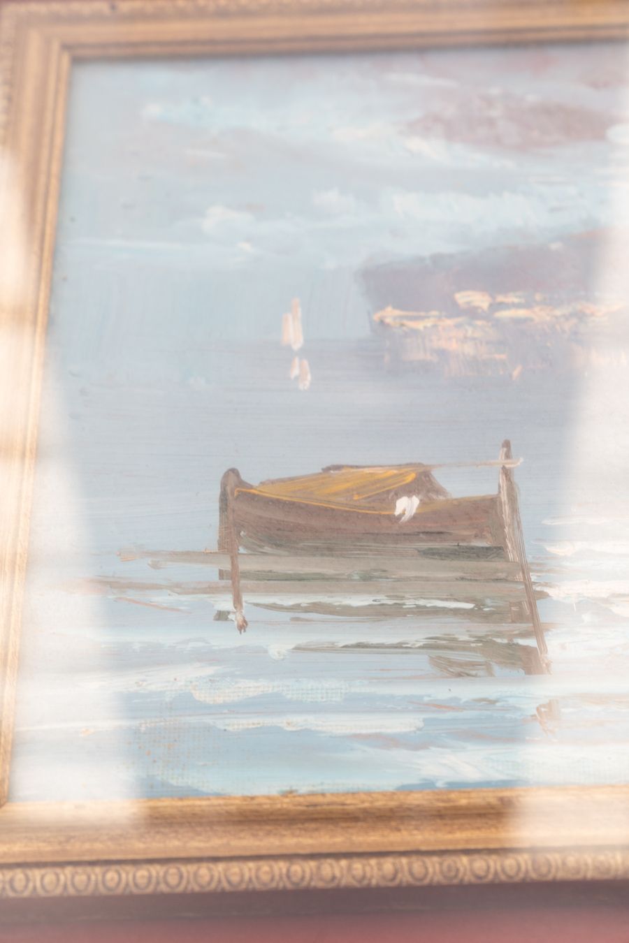 Oil Painting On Canvas By Giovanni Cappelletti, 1970 photo Art